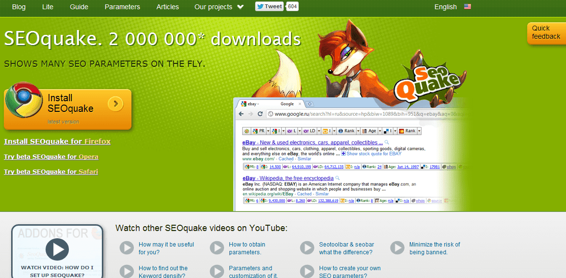 Tool SEO yang Penting untuk Blogger ? SEOquake Aja…