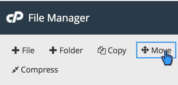 cPanel File Manager: Memindahkan File ke Folder