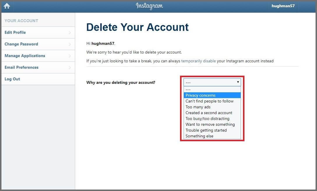 Cara Menghapus Akun Instagram Permanen-