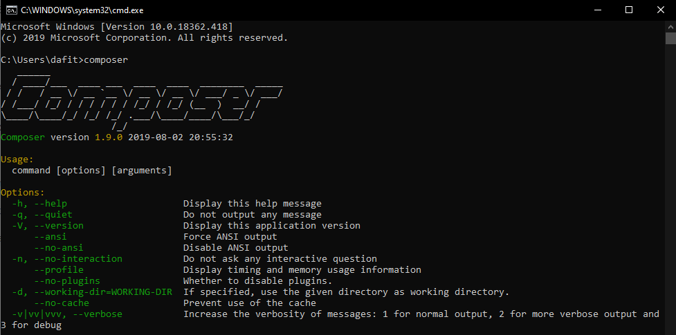 install-composer-di-windows-8