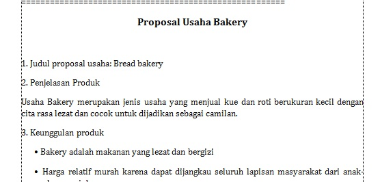 panduan membuat proposal usaha 1