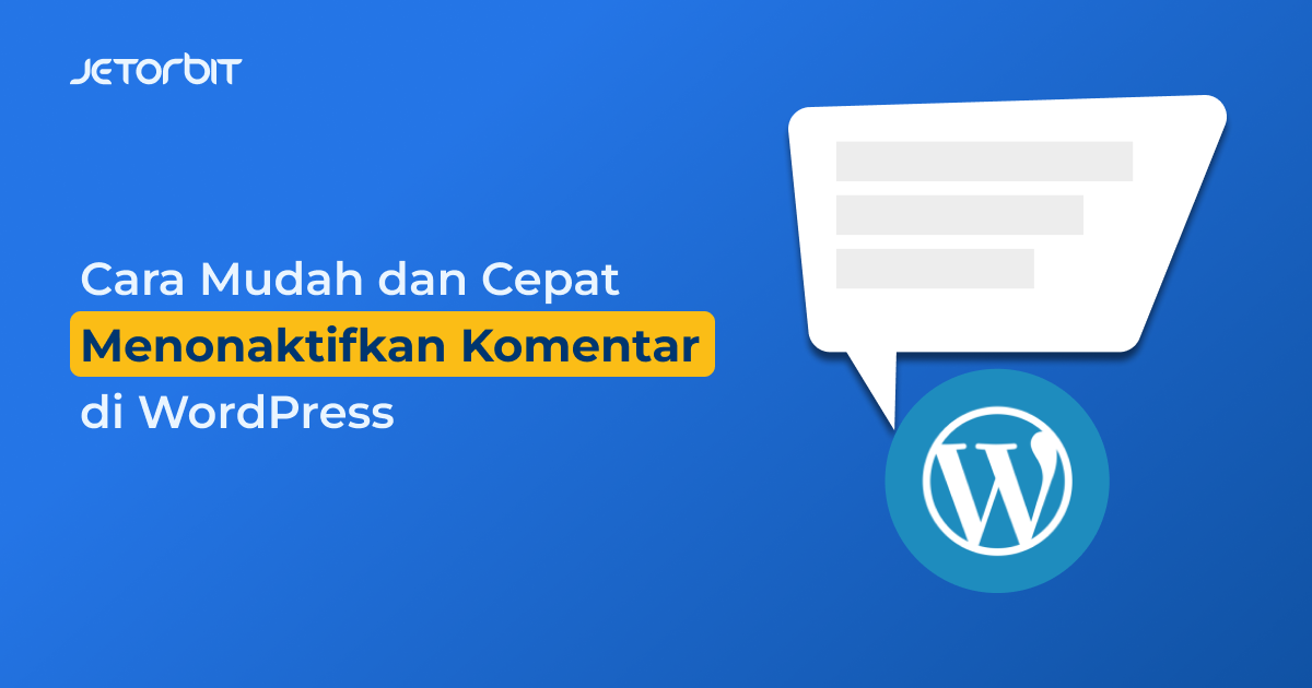 menonaktifkan komentar di wordpress