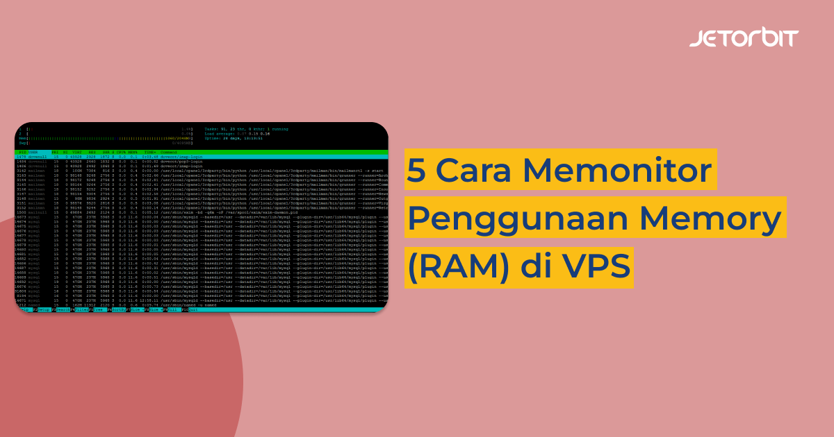 cara memonitor ram di vps