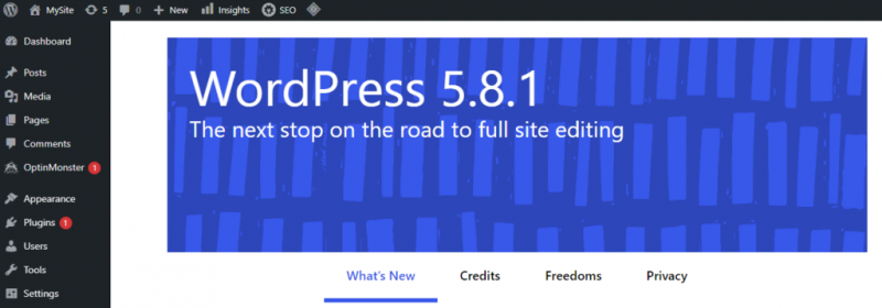 cara update wordpress 2