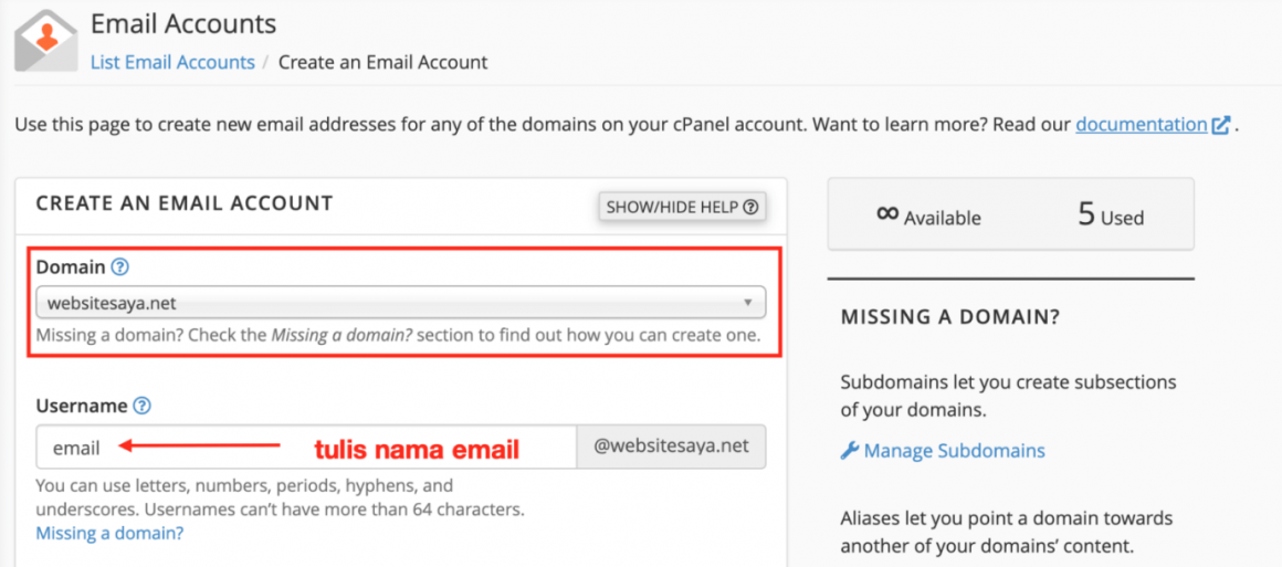 membuat email dengan domain sendiri 8
