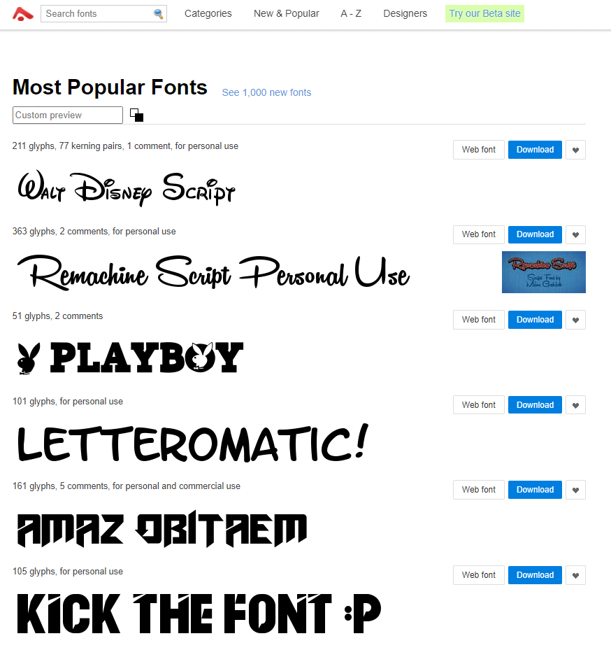 abstract font
