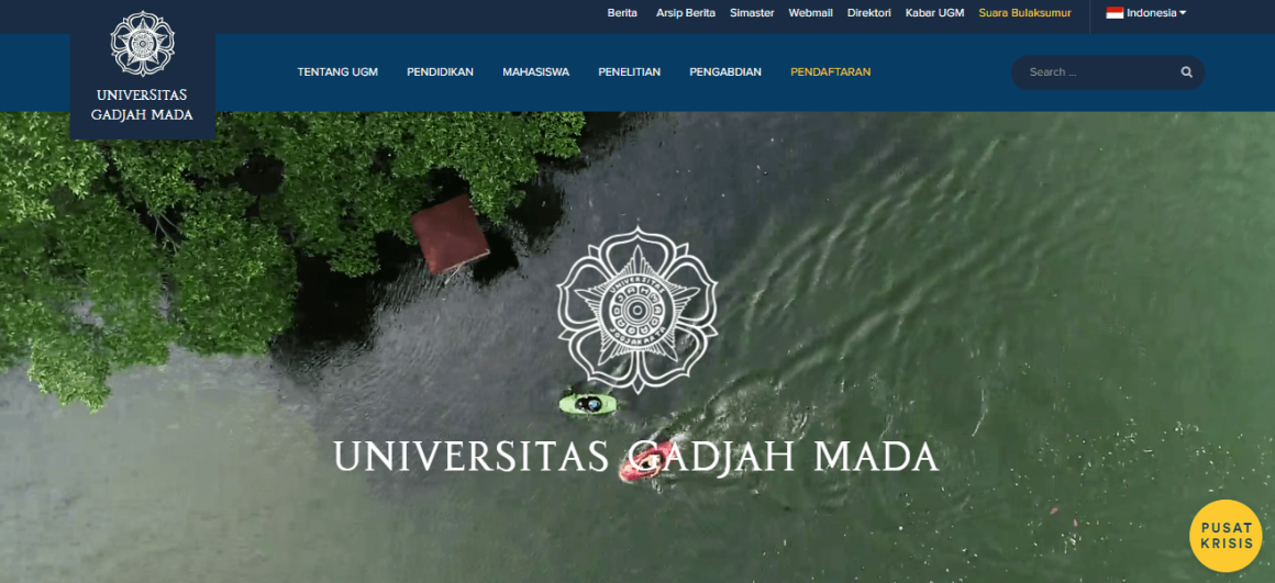 website resmi universitas