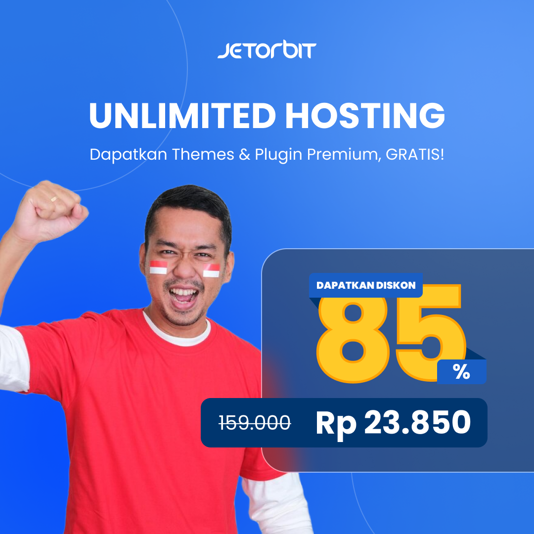 Yuk Rayakan Kemerdekaan Indonesia dengan Unlimited Hosting Jetorbit.!