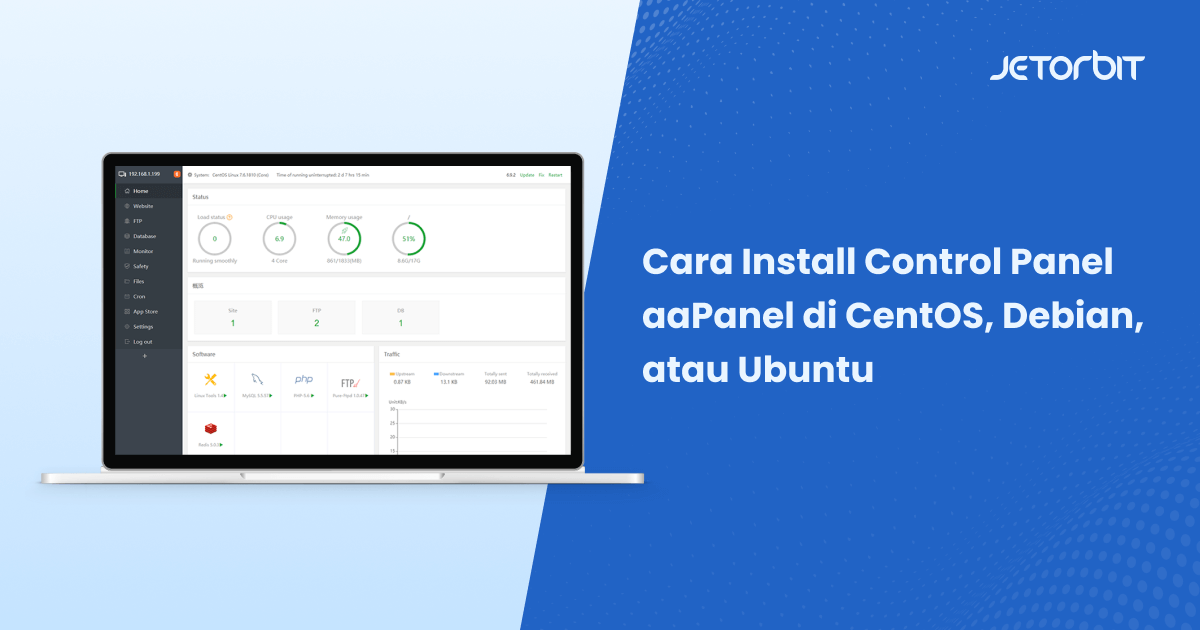 Cara Install Control Panel aaPanel di CentOS, Debian, atau Ubuntu