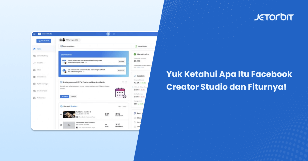 Yuk Ketahui Apa Itu Facebook Creator Studio dan Fiturnya!