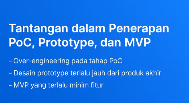 Proof of Concept, MVP, dan Prototype