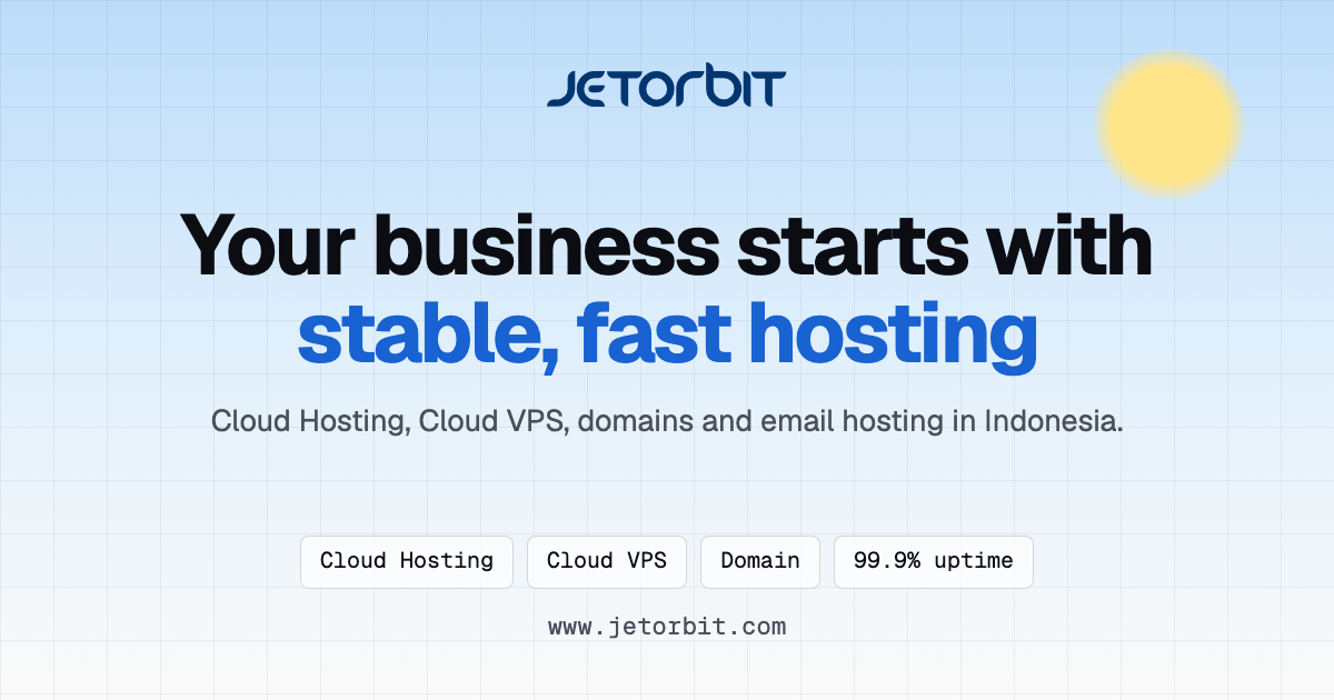 Jetorbit: Cloud Hosting, Cloud VPS & Domains in Indonesia