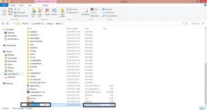 Hasil file zip pada windows