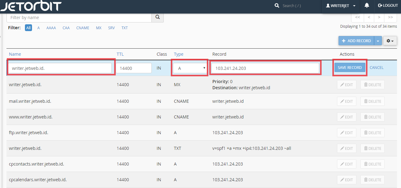 Cara Setting Menambahkan dan Mengubah DNS Record Di Cpanel