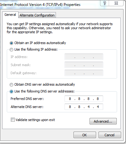 Mengatasi DNS_PROBE_FINISHED_NXDOMAIN (This webpage is not available)