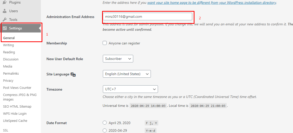 2 Cara Mudah Mengganti Email Admin WordPress