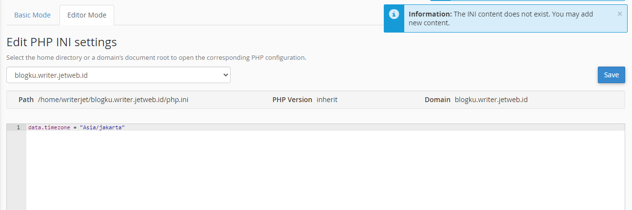 Cara Mengubah Date Timezone di Cpanel