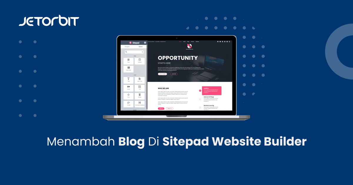 Menambah Blog di Sitepad Website Builder