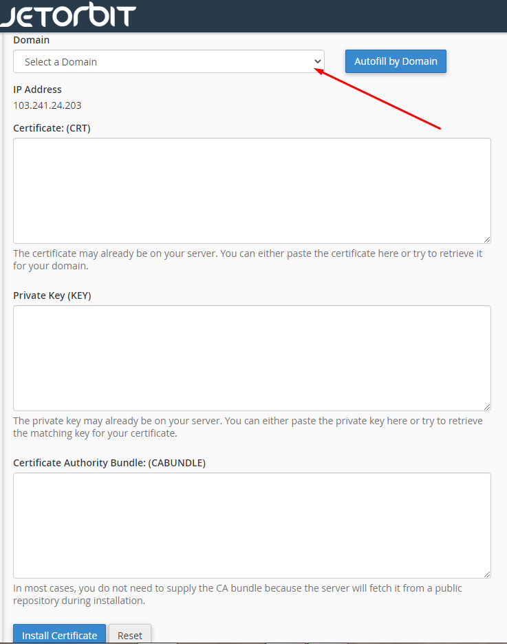 Cara Install SSL di Cpanel