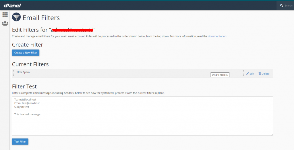 Cara Konfigurasi Mail Filter di Cpanel