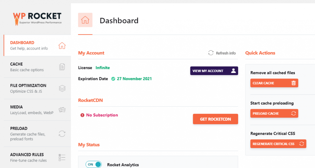 Cara Setting dan Optimasi WP Rocket