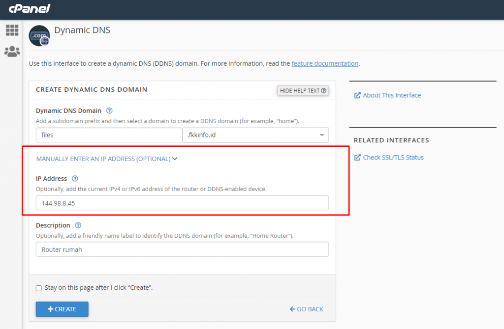 Pengertian Dynamic DNS dan Cara Menggunakan nya di Cpanel