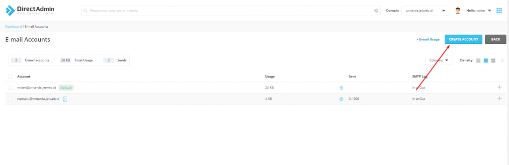 Cara Membuat Email di Directadmin