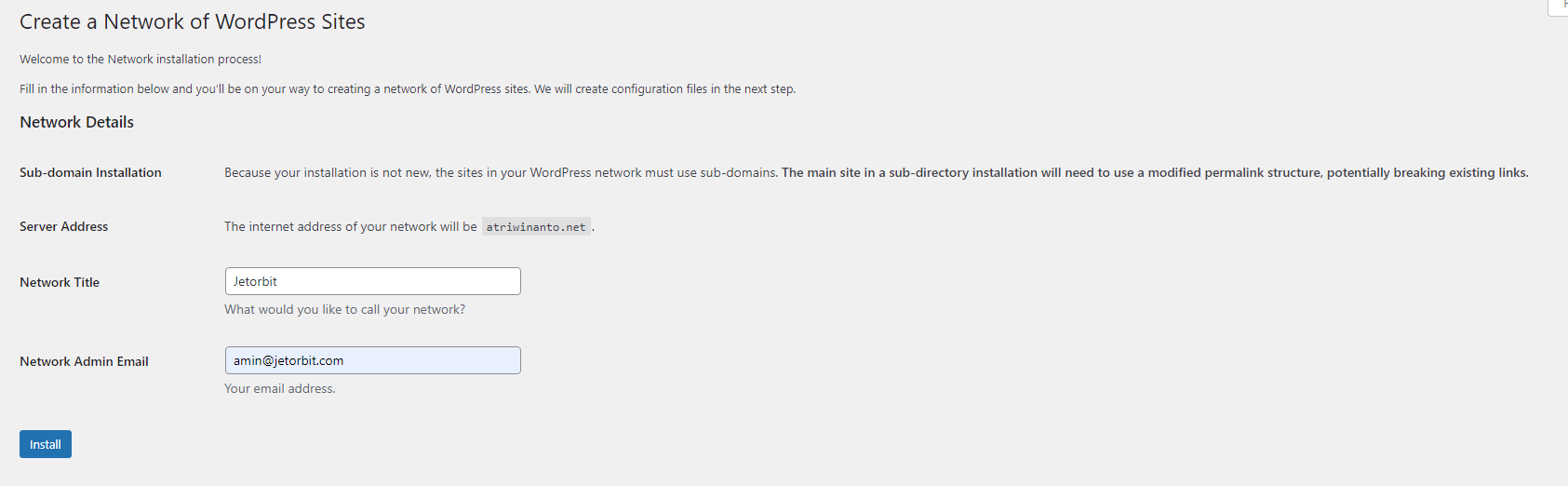Cara Install dan Setup WordPress Multisite - Panduan Hosting Jetorbit
