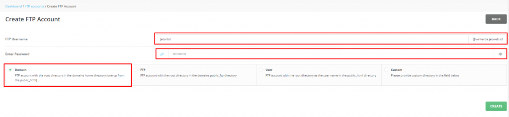 Cara Membuat dan Menggunakan ftp di Directadmin