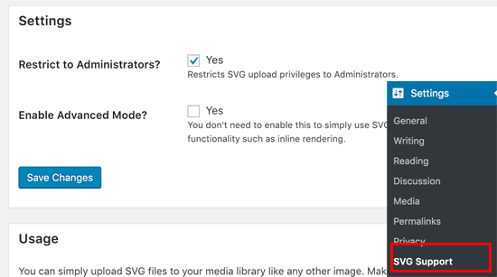 Cara Upload File Svg di WordPress