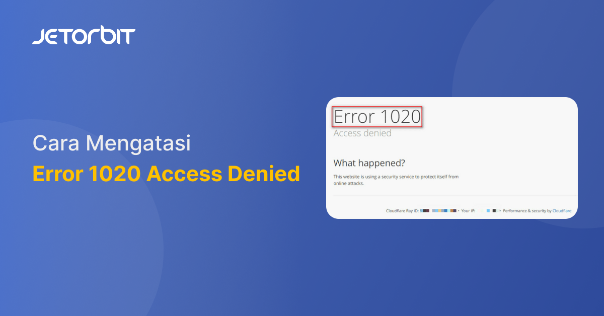 Cara Mengatasi Error 1020 Access Denied