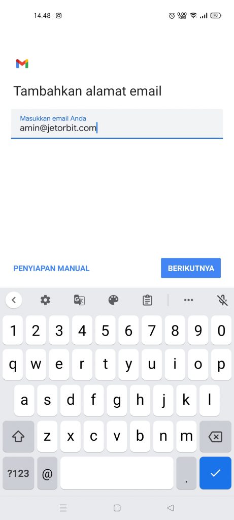 Cara Menambah Akun Email di Aplikasi Gmail Android