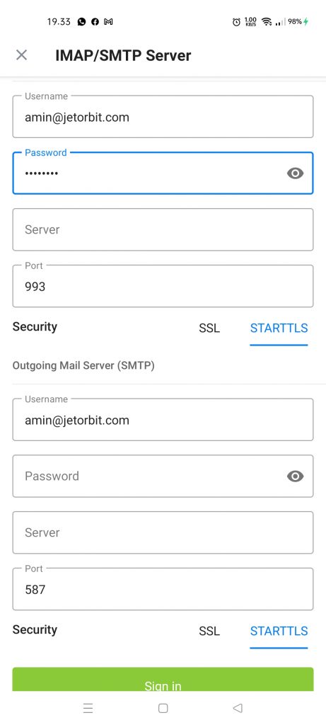Cara Menambah Akun Email di Aplikasi Sparkmail Android