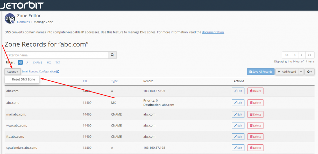 Cara Reset DNS Record di Cpanel