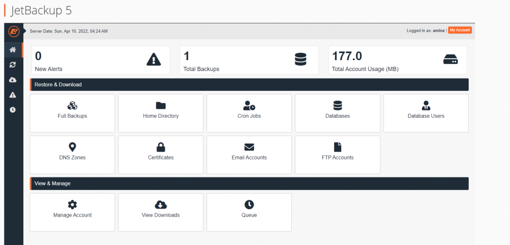 Cara Backup Akun Cpanel Menggunakan Jetbackup 5