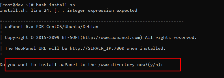 Cara Instal Control Panel aaPanel di CentOS,debian atau Ubuntu