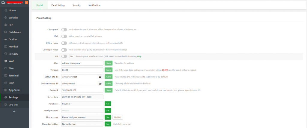 Cara Instal Control Panel aaPanel di CentOS,debian atau Ubuntu