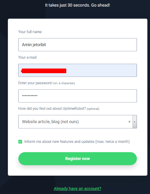 Cara Monitoring Uptime Server Web Dengan Uptime Robot