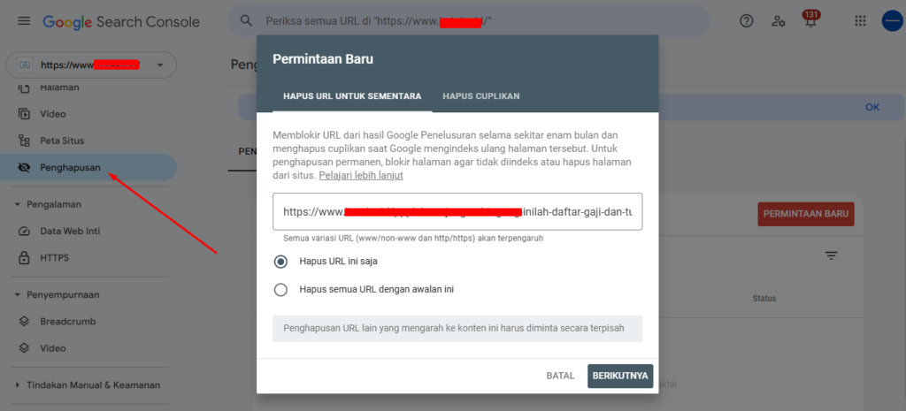 Cara Reindex Website dan Menghapus Halaman Yang Tidak di inginkan Tampil di google