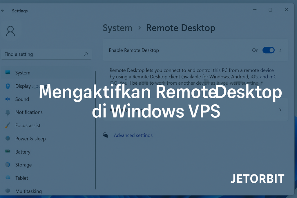 Cara Aktivasi Remote Desktop VPS (RDP) Pada Windows