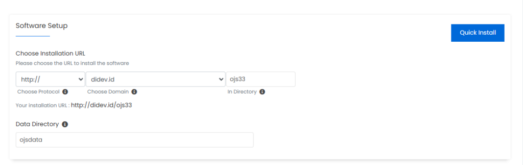 Cara Install OJS (Open Journal System) Pada Cpanel Melalui Softacolous