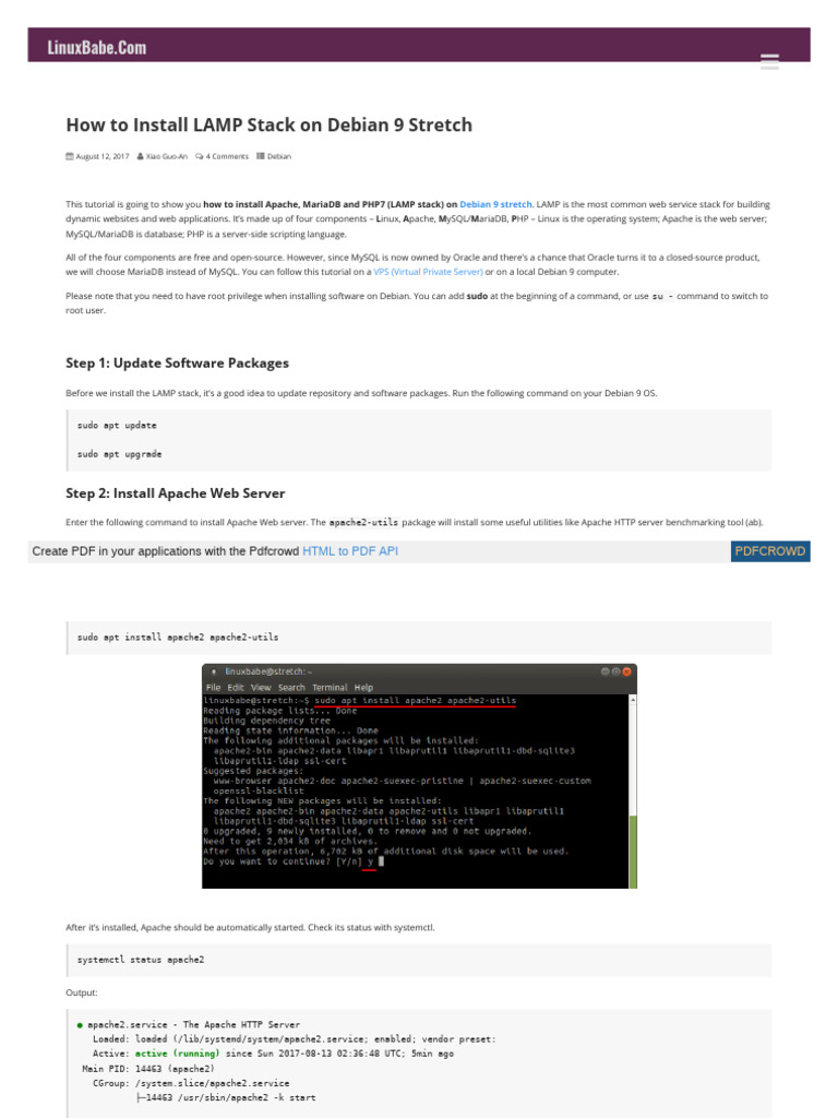 cara install LAMP stack di VPS Debian illustration