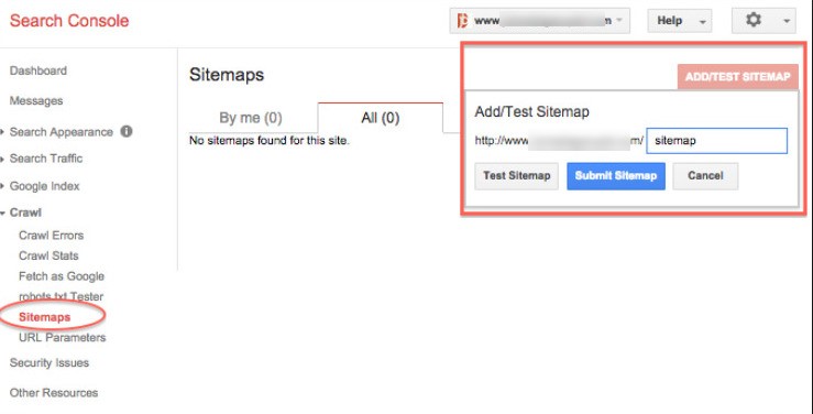 cara pasang sitemap webmaster