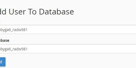 hubungkan database dengan user