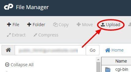 upload file WordPress